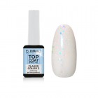 Top coat Effect gel - FLAKES COLOR č.2 - bezvýpotkový lesk