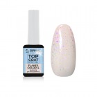 Top coat Effect gel - FLAKES COLOR č.4 - bezvýpotkový lesk