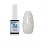 Top coat Effect gel - FLAKES WHITE - bezvýpotkový lesk